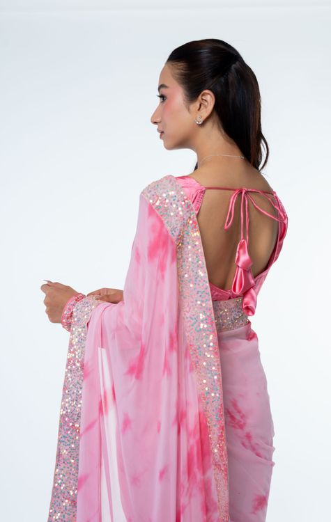 PARI TIE-DYE SAREE - Traditional Alley