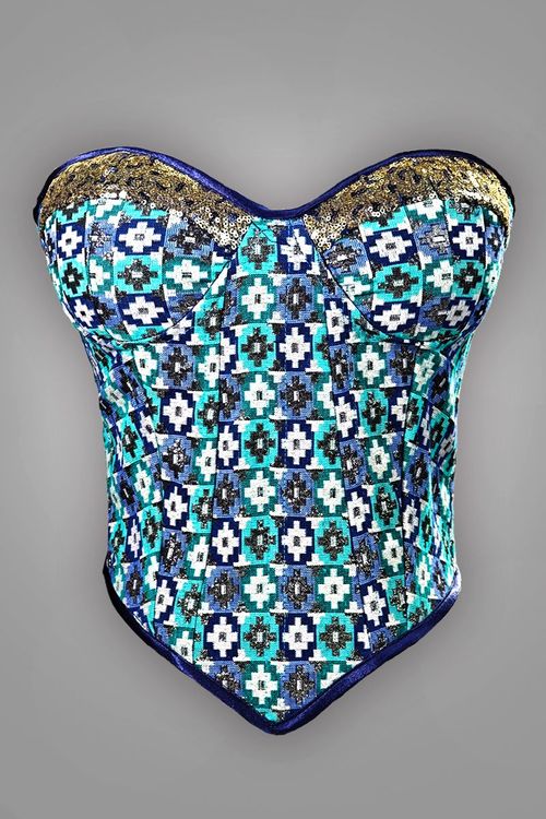 DHAKA CORSET SEQUIN - Traditional Alley